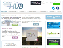 Tablet Screenshot of contractorhubuk.com